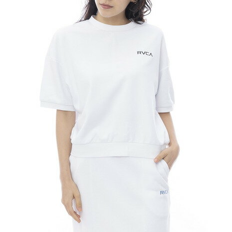 ルーカ(RVCA)(レディース)BANDANA BOX スウェット半袖Tシャツ BF043032 WHT