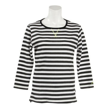 【7/25はエントリーで会員ランク別P10倍】ラスティ(RUSTY) 7分袖 ボーダー Tシャツ 937071WHT (レディース)