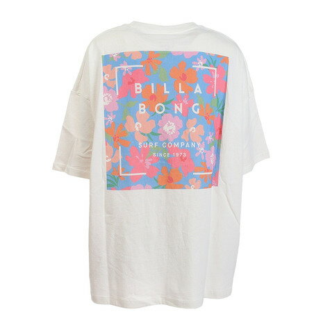 ビラボン（BILLABONG） BIG SQUARE PATTERN LOGO TEE ルーズTシャツ BC013225 SCS （レディース）