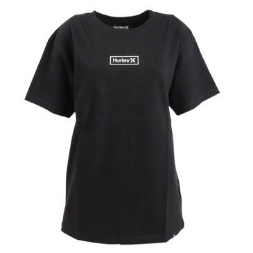 ハーレー（HURLEY） オーバーサイズ ボックスロゴ 半袖Tシャツ 22 WSS2100004-BLK （レディース）