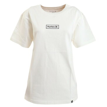 ハーレー（HURLEY） オーバーサイズ ボックスロゴ 半袖Tシャツ 22 WSS2100004-WHT （レディース）