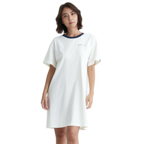 ロキシー(ROXY)(レディース)GETTING LOST IN PARADISE ロゴバックプリント ひざ丈ワンピース 24SURDR242022OWT