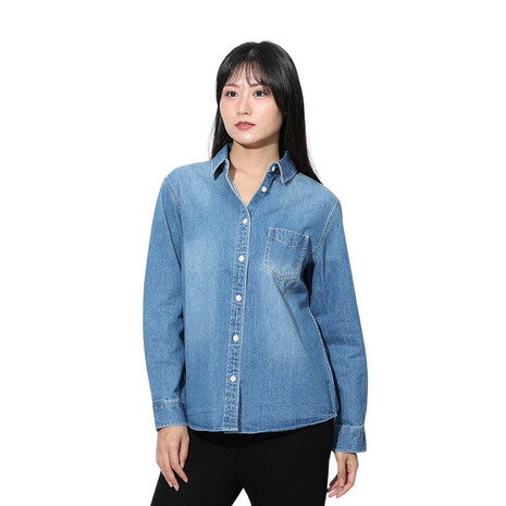 エルケクス(ELKEX)(レディース)デニムシャツ EKL4FA0017 LBLU エルケクス(ELKEX)(レディース)デニムシャツ EKL4FA0017 LBLU