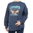クリフメイヤー(KRIFF MAYER)(レディース)長袖Tシャツ ロンT アメカジビッグタフループTシャツ 2237812L-79:NAVY ネイビー 綿100(4)