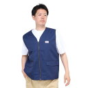 エクストララージ(XLARGE)(メンズ)パッチワーク ベスト 101241021006-NAVY