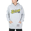 ~b`FAhlXiMitchell&NessjiYjp[J[ Y NCAA SCRIPT HOODY MICHIGA BMPHTP21131-UMIGYHT