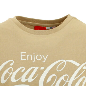 コカコーラ ロゴプリントTシャツ 0530115-35 BEI （Men's）