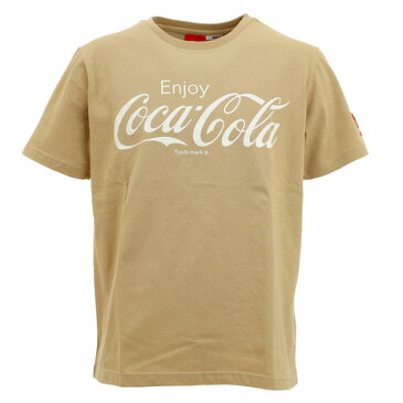 コカコーラ ロゴプリントTシャツ 0530115-35 BEI （Men's）