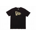 ニューエラ(NEW ERA) Cotton Tee Flag Logo ブラック×ゴールド 11403725 (Men's)