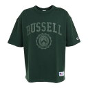 ラッセル（RUSSELL）（メンズ）半袖Tシャツ メンズ 88/12 カレッジクルーネック RBM23S0005 GRN