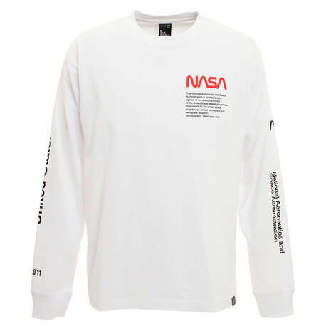 ビーワンソウル（B ONE SOUL） Tシャツ メンズ 長袖 NASA ロゴ 9770902-WHT （メンズ）