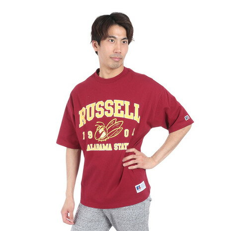 ラッセル（RUSSELL）（メンズ）16/-OEカレッジ 半袖Tシャツ RBM24S0006 WIN