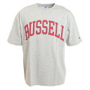 ラッセル（RUSSELL）（メンズ）PRINT COLLEGE 半袖Tシャツ RBM22S0013 MGRY