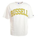 ラッセル（RUSSELL）（メンズ）PRINT COLLEGE 半袖Tシャツ RBM22S0013 WHT