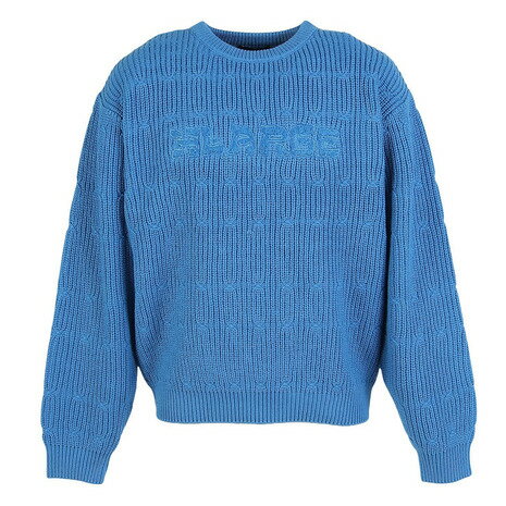 ●素材:【本体】綿60%/アクリル40% 【リブ部分】綿56%/アクリル37%/ポリエステル7% 【刺しゅう部分】ポリエステル100% 【サガラ刺しゅう部分】アクリル100%【実寸サイズ】●Mサイズ詳細:【着丈】59.5cm 【肩幅】51.5cm 【身幅】55cm 【袖丈】58.5cm●Lサイズ詳細:【着丈】63.5cm 【肩幅】54cm 【身幅】58cm 【袖丈】60cm●LLサイズ詳細:【着丈】67.5cm 【肩幅】59.5cm 【身幅】62.5cm 【袖丈】63.5cm●中国製●XLARGEオリジナルケーブル編みのニット。●フロントのサガラ刺繍で施した同色のオリジナルロゴがポイント。●幅広いコーデと相性抜群の1枚。●透け感:なし●裏地:なし●生地の厚さ:普通●伸縮性:あり●シルエット:ベーシック●メーカーカラー表記:60 BLUE【商品の購入にあたっての注意事項】※弊社独自の採寸・計量方法により計測を行っておりますため、多少の誤差が生じる場合がございます。※一部商品において弊社カラー表記がメーカーカラー表記と異なる場合がございます。※ブラウザやお使いのモニター環境により、掲載画像と実際の商品の色味が若干異なる場合があります。※掲載の価格・製品のパッケージ・デザイン・仕様について、予告なく変更することがあります。あらかじめご了承ください。2025年秋冬モデル 2025fwmodel エクストララージ XLARGE スーパースポーツゼビオ ゼビオ Super Sports XEBIO スポーツカジュアル ニット Men's Mens メンズ めんず 男性 トップス 部活 クラブ 普段着 パーカー 伸縮性