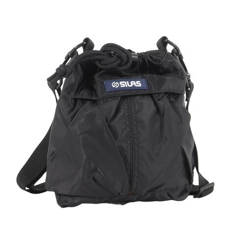 サイラス(SILAS)(メンズ、レディース)ショルダーバック ミリタリーミュゼットバッグ 110233053001-BLACK