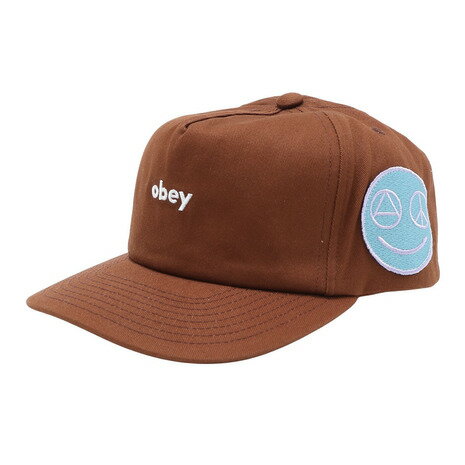 オーベイ オベイ（OBEY）（メンズ）FRANK 5 PANEL SNAPBACK キャップ 100490091BRN22U