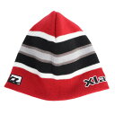 エクストララージ(XLARGE)(メンズ、レディース)SCRATCH LOGO STRIPED シングルビーニー 101241051005-RED
