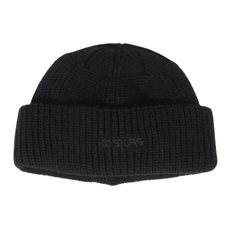 サイラス(SILAS)(メンズ)ニット帽 ロゴビーニー 110233051003-BLACK サイラス(SILAS)(メンズ)ニット帽 ロゴビーニー 110233051003-BLACK