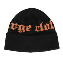 エクストララージ(XLARGE)(メンズ、レディース)OLD ENGLISH ロゴ CUFF ビーニー 101244051007-BLACK