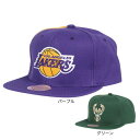 ミッチェルアンドネス(Mitchell&Ness)(メンズ、レディース)NBA TAPESTRY SNAPBACK キャップ LAK HHSS2991