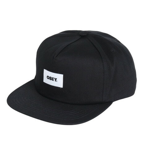 オーベイ オベイ（OBEY）（メンズ）BOLD LABEL ORGANIC STRAPB キャップ 100490095BLKO24P