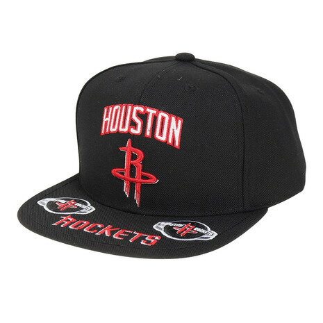 ミッチェルアンドネス(Mitchell&Ness)(メンズ)キャップ FRONT LOADED スナップバック HOU HHSS2998-HROYYPPPBLCK