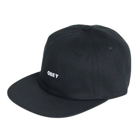 オーベイ オベイ（OBEY）（メンズ、レディース）BOLD TWILL 6PANEL STRAPB キャップ 100580302BLKO24P