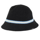 エクストララージ(XLARGE)(メンズ)ニットハット CONTRAST STRIPE CRUSHER HAT 101233051010-BLACK