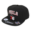 ミッチェルアンドネス(Mitchell&Ness)(メンズ)キャップ FRONT LOADED スナップバック 76ers HHSS2998-P76YYPPPB...