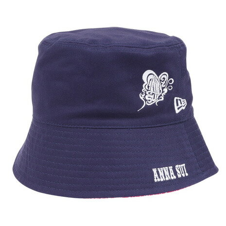 ニューエラ（NEW ERA）（レディース）バケット01 リバーシブル セーラーブリム Sailor Brim ANNA SUI アナ スイ ネイビー/ピンク 14124532