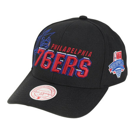 ミッチェルアンドネス（Mitchell Ness）（メンズ）キャップ BEST IN CLASS スナップバック 76ers 6HSSLD21157-P76BLCK