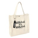 ミルクフェド(MILKFED.)(レディース)DIDONE ロゴ ビッグ トートバッグ 103203053014-WHITE