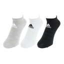 【20%OFFクーポン対象！10/15まで】アディダス（adidas）（メンズ）ローカットソックス 3足組 FXI53-DZ9400