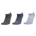 その他ブランド(OTHER BRAND)(レディース)接触冷感 5指ソックス 3足組 GRYNVYBLK 895NN3OK0034