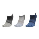 その他ブランド(OTHER BRAND)(レディース)接触冷感 5指ソックス 3足組 GRYNVYBLK 895NN3OK0035