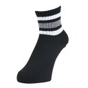 クー(Coo.)(レディース)アンクルラインソックス 1足組 BLK 895CO4GSA0056 22cm
