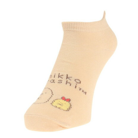 すみっコぐらし（Sumikkogurashi）（レディース）ぬいぐるみ刺繍ソックス とんかつ NGS074