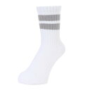 クー(Coo.)(レディース)クルー ラインソックス 895Q3OK0093 GRY 22cm