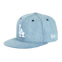 ニューエラ(NEW ERA)(メンズ、レディース)キャップ 59FIFTY ロサンゼルス ドジャース 14525217 帽子 57.7cm-59.6cm デニム...