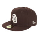 ニューエラ(NEW ERA)(メンズ、レディース)キャップ 59FIFTY MLB オンフィールド サンディエゴ パドレス オルタネイト バーントウッド 145...