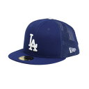 ニューエラ(NEW ERA)(メンズ、レディース)メッシュキャップ 59FIFTY トラッカー ロサンゼルス ドジャース 14525154 帽子 57.7cm-...