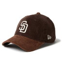 ニューエラ(NEW ERA)(メンズ、レディース)帽子 キャップ 9TWENTY Corduroy コーデュロイ サンディエゴ・パドレス 茶色 Mサイズ 14668027(4)