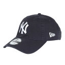 ニューエラ(NEW ERA)(メンズ、レディース)キャップ 9TWENTY ニューヨーク ヤンキース ウォッシュドコットン ネイビー×ホワイト 14525111...