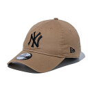 ニューエラ(NEW ERA)(メンズ、レディース)帽子 キャップ 920 ニューヨーク・ヤンキース ウォッシュドコットン カーキ 57-61cm 1452511...