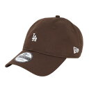 ニューエラ(NEW ERA)(メンズ)帽子 キャップ 920 ミニロゴ ロサンゼルス・ドジャース 茶色 Mサイズ 14682987 シンプル カジュアル 野球 おしゃれ(4)
