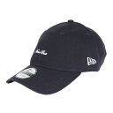 ニューエラ(NEW ERA)(メンズ、レディース)帽子 キャップ 9TWENTY スクリプトロゴ ウォッシュドコットン ネイビー×ホワイト 14525126 5...