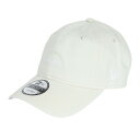 ニューエラ(NEW ERA)(メンズ、レディース)帽子 キャップ 9TWENTY スクリプトロゴ ウォッシュドコットン アイボリー×ホワイト 14525128 ...
