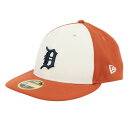 ニューエラ(NEW ERA)(メンズ、レディース)帽子 キャップ LP 59FIFTY MLB 2-Tone デトロイト・タイガース クロームホワイト/ラストオ...