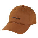 カーハート(CARHARTT)(メンズ)キャンバススクリプトキャップ I0288761QBXX23FW 帽子(4)